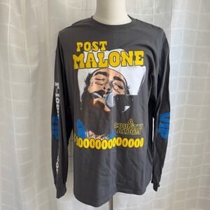 Post Malone F-1 Trillion VIP Long Sleeve T-Shirt Grey XL 2024 Tour Merch